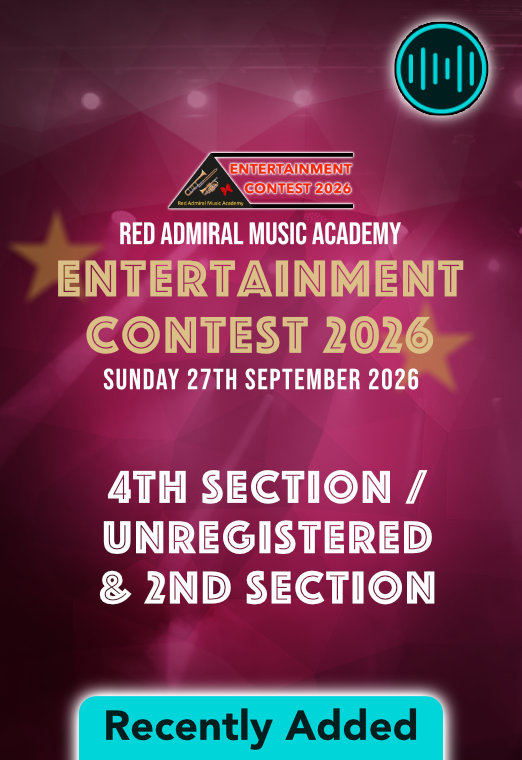 Red Admiral 4th Section / Unregistered & 2nd Section Competitions 2026